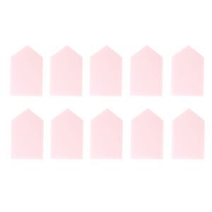 House Shape Face Makeup Sponge Pink 10 Pcs